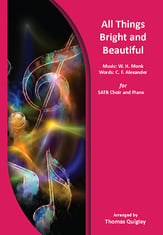 All Things Bright and Beautiful SATB choral sheet music cover